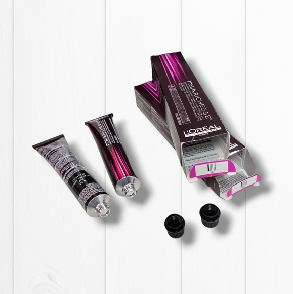 L'Oreal Professionnel DIARichesse 2 Tubes Ammonia-Free 6.23/6VG Hazelnut Honey - Picture 13 of 16
